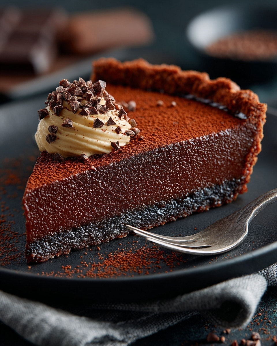 Easy No-Bake Chocolate Pie Recipe - Recipe Image
