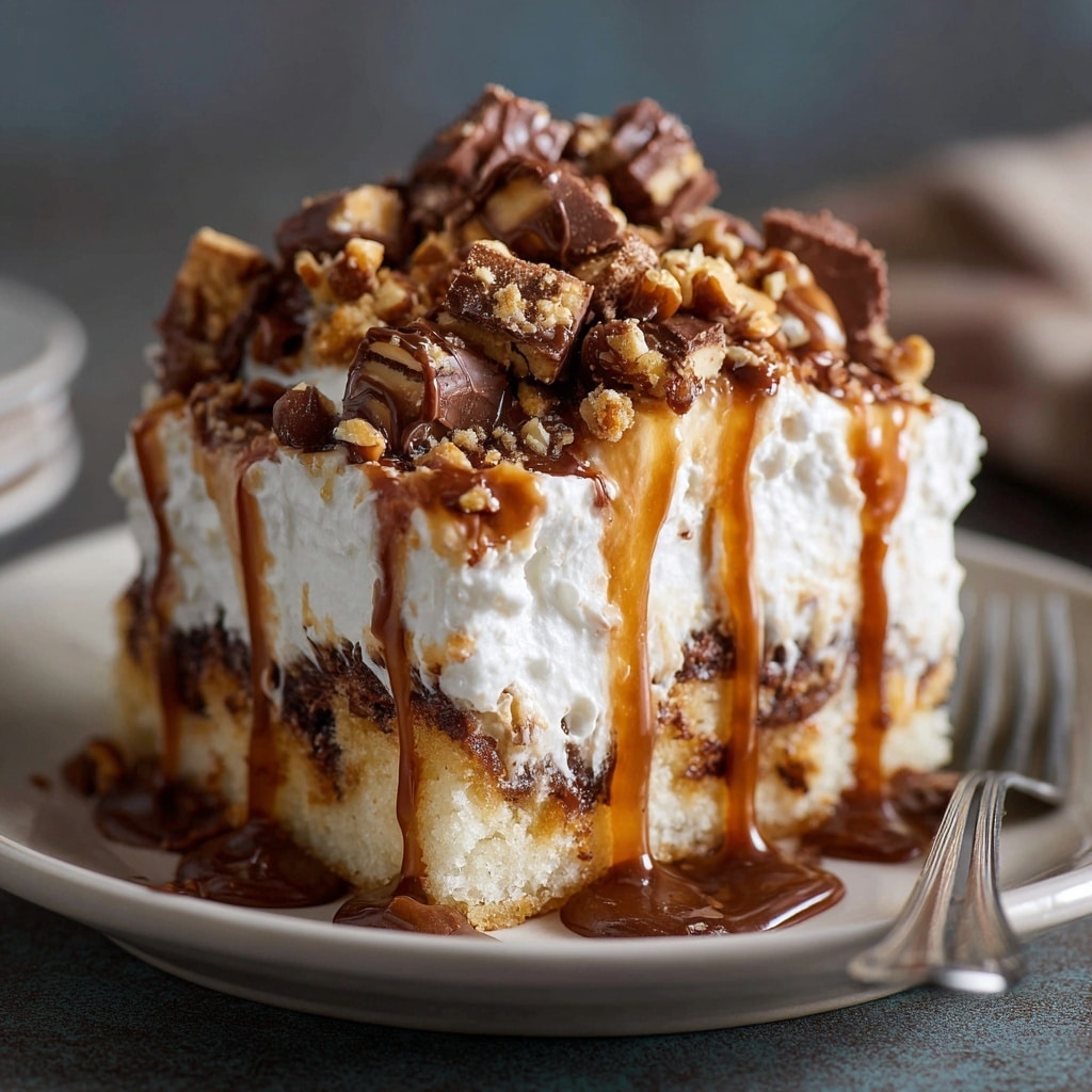 Heath Bar Poke Cake Recipe - Recipe Image