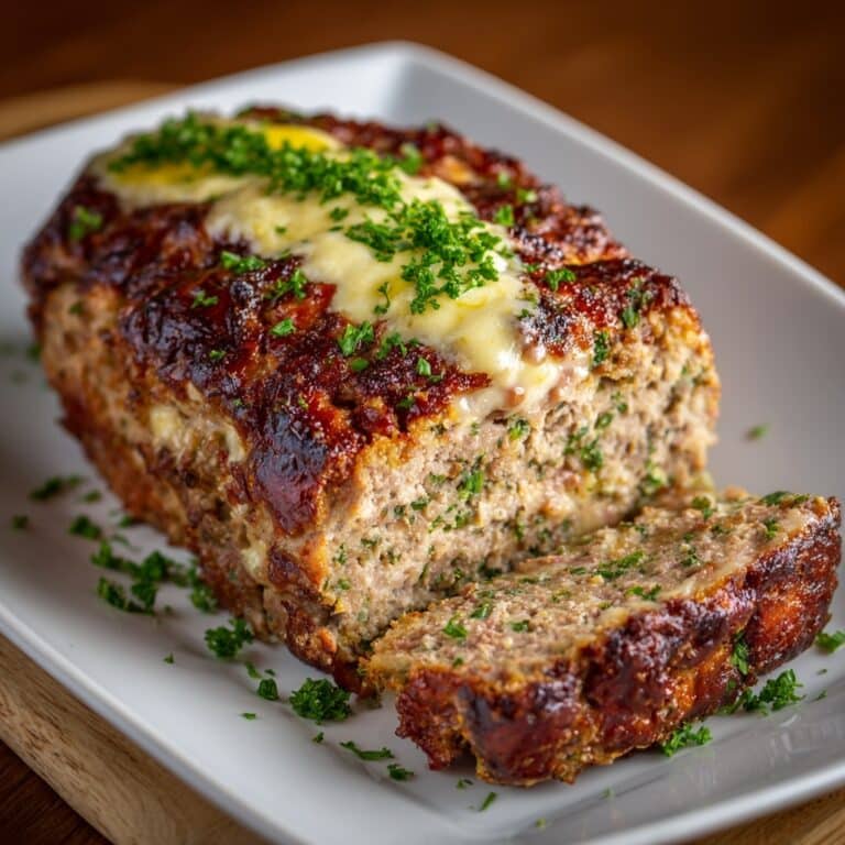 Spicy Jalapeno Popper Meatloaf with Creamy Ranch Drizzle Recipe