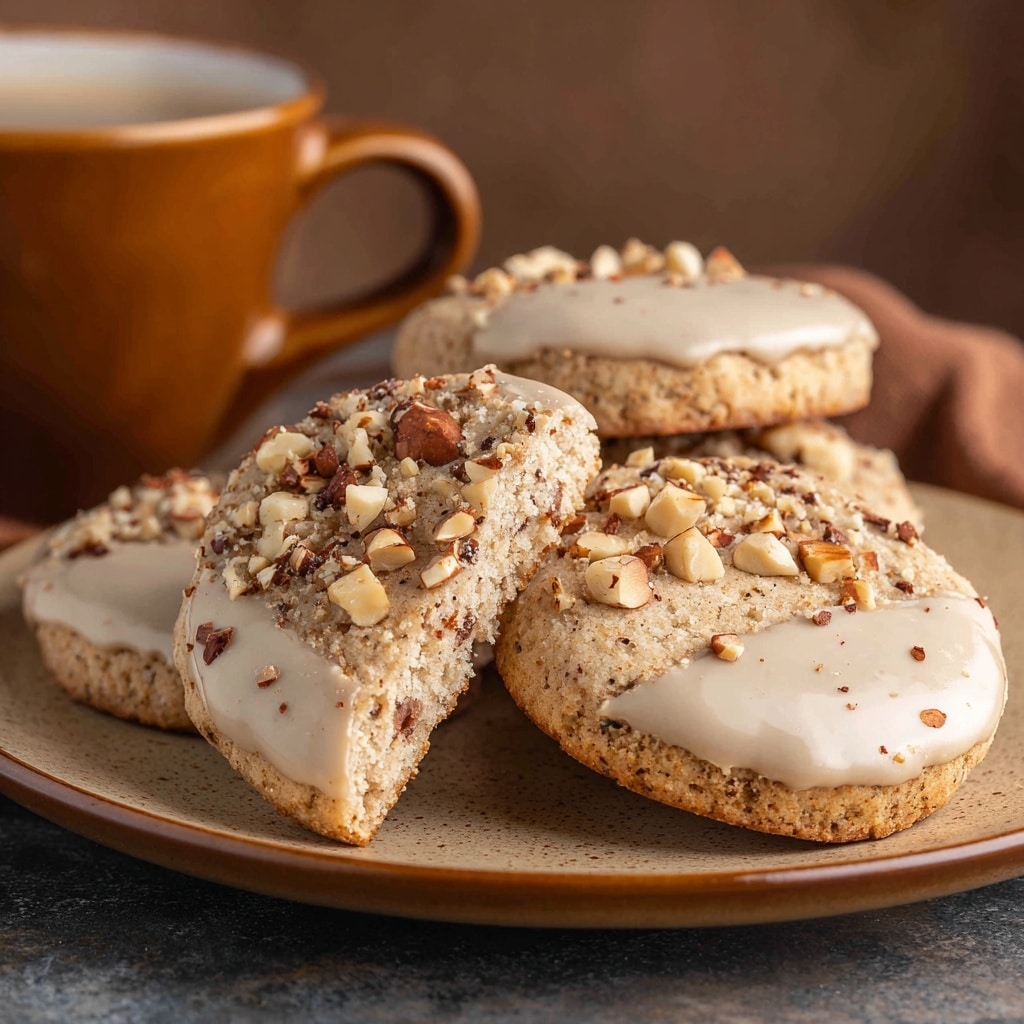 Almond Shortbread Cookies with Icing and Frangipane Recipe - Recipe Image