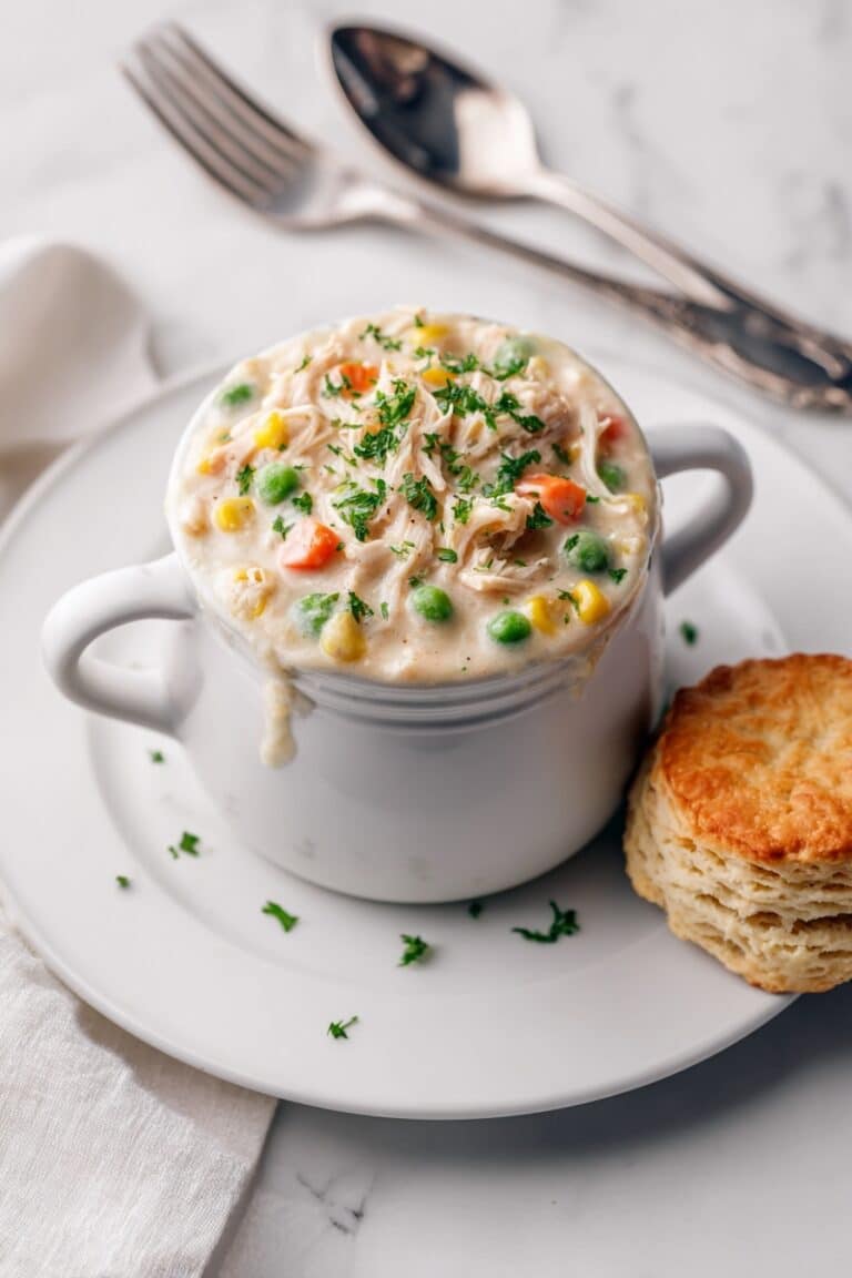 Skillet Puff Pastry Chicken Pot Pie Recipe