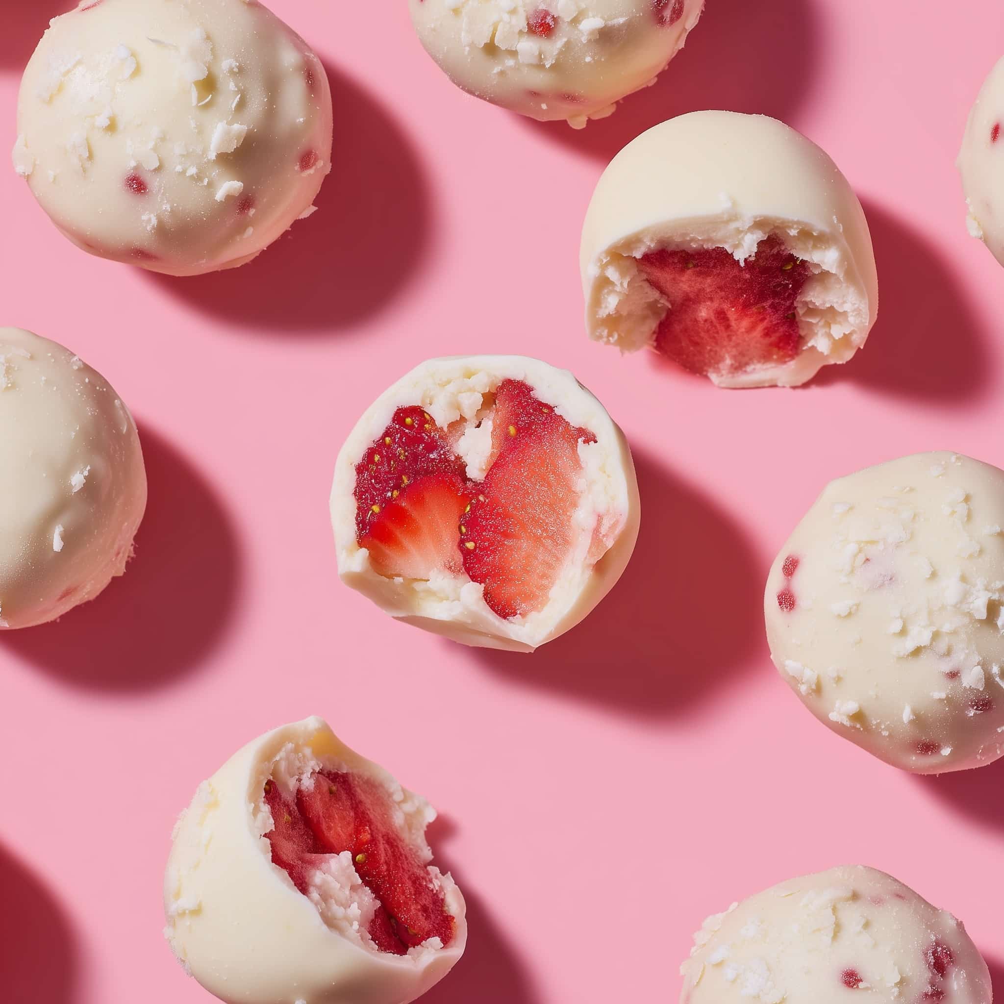 Strawberry Cake Truffles Recipe - Recipe Image