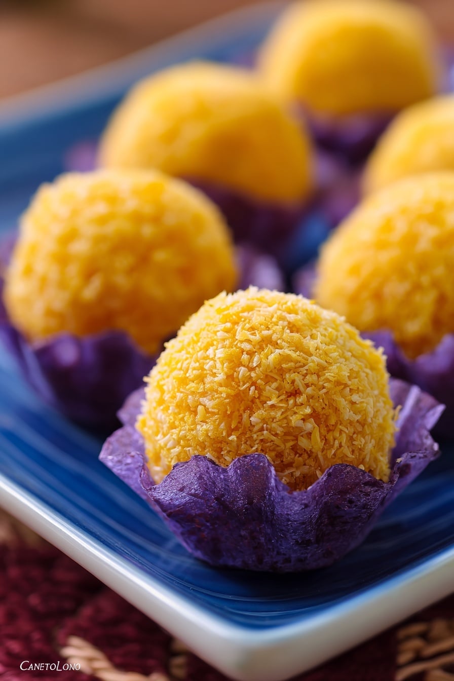 Tropical Pineapple Coconut Balls Recipe - Recipe Image