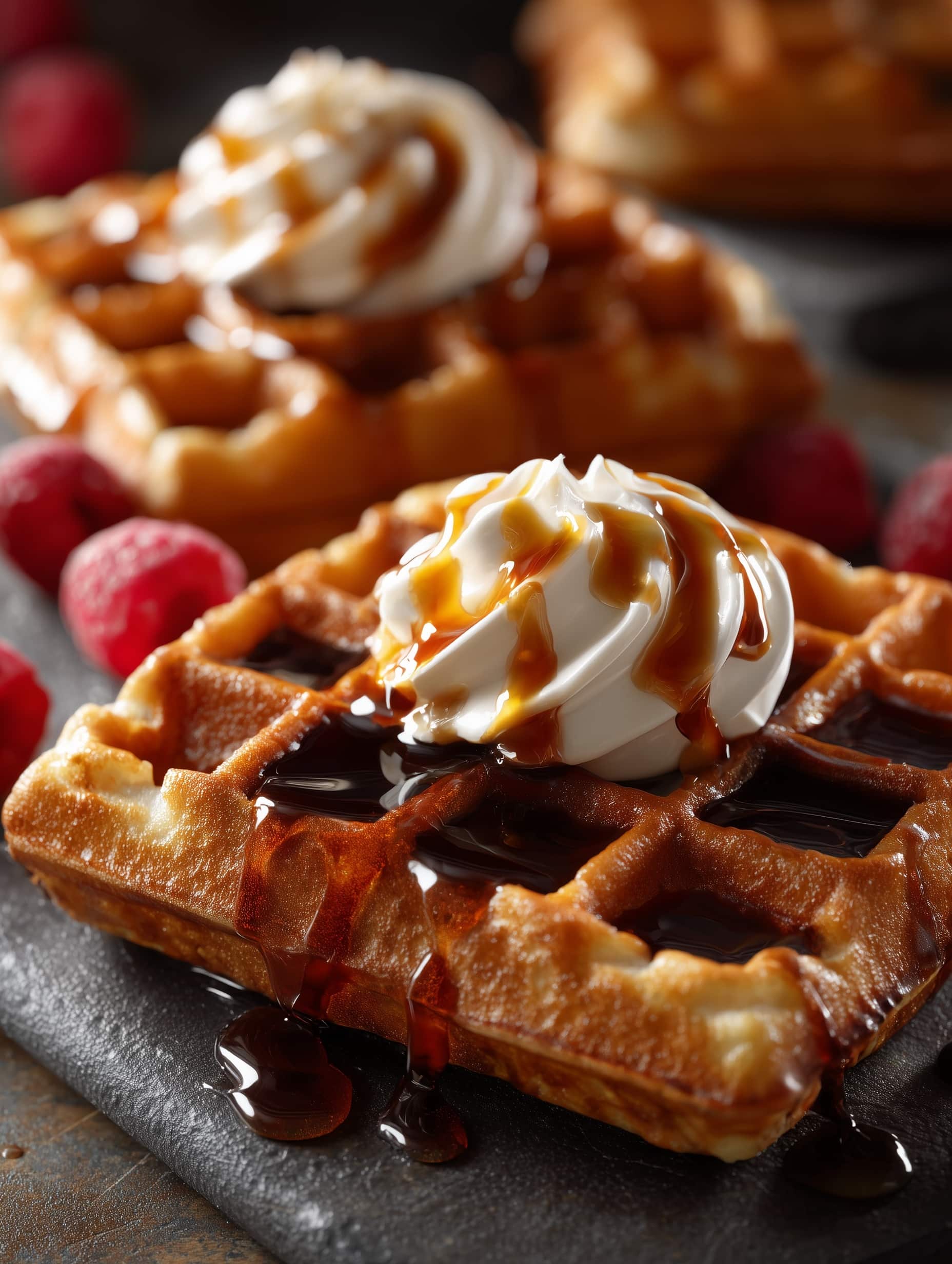 Sourdough Discard Waffles Recipe - Recipe Image