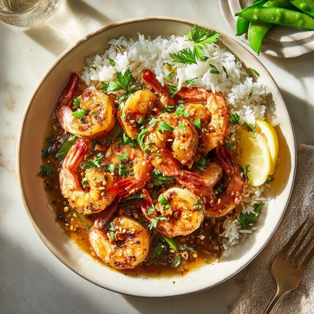 Sautéed Shrimp With Lemon-Caper Dressing Recipe - Recipe Image