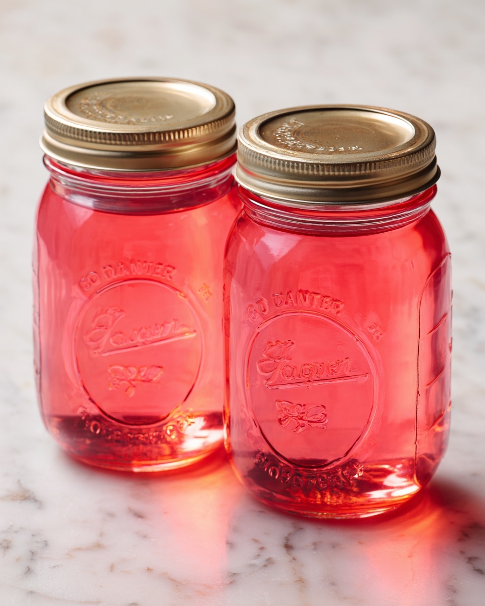 Canning Rhubarb Simple Syrup: Tart and Sweet Flavor for Refreshing Beverages Recipe - Recipe Image
