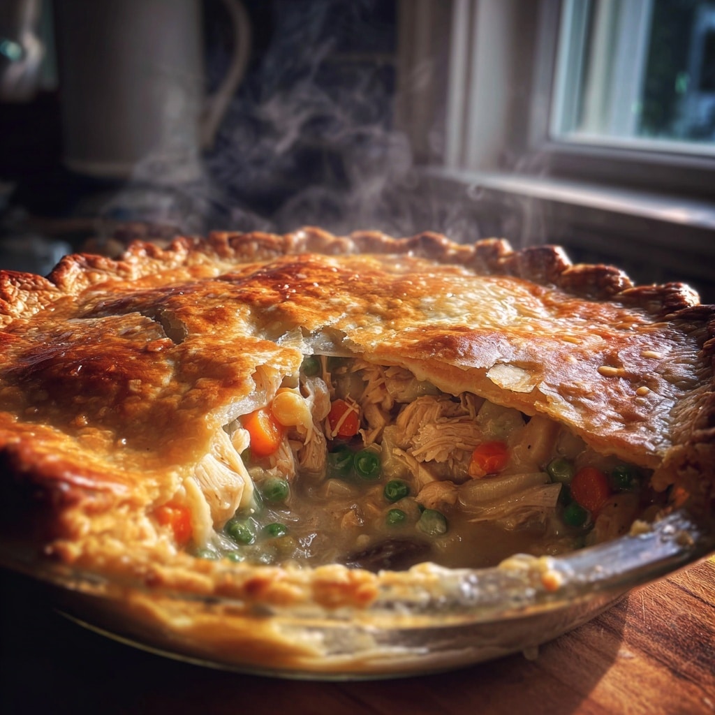 Skillet Puff Pastry Chicken Pot Pie Recipe - Recipe Image