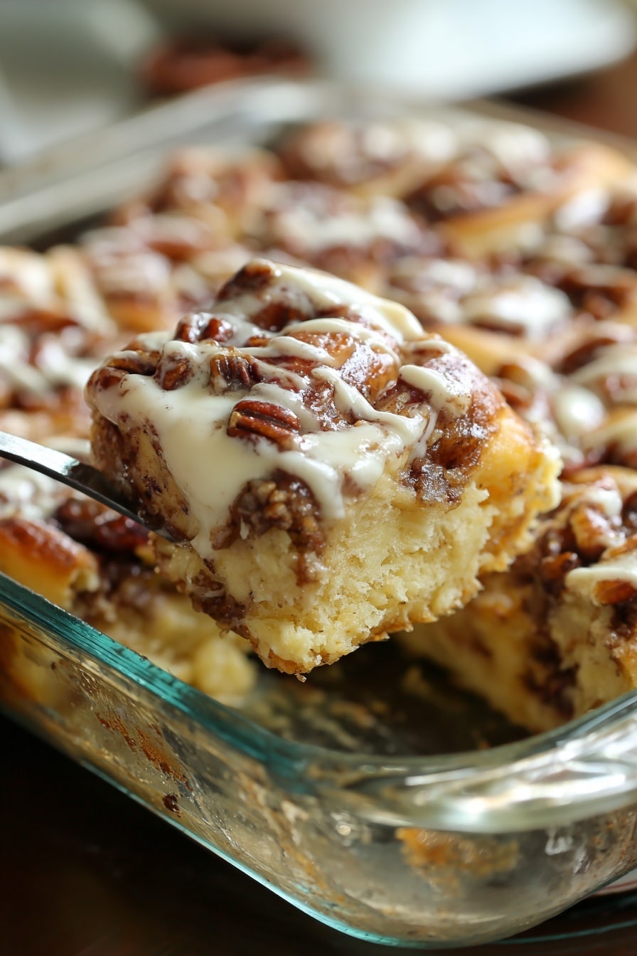 Cinnamon Roll Bread Pudding Recipe - Recipe Image