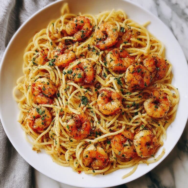 Garlic Butter Capellini Pomodoro with Shrimp Recipe