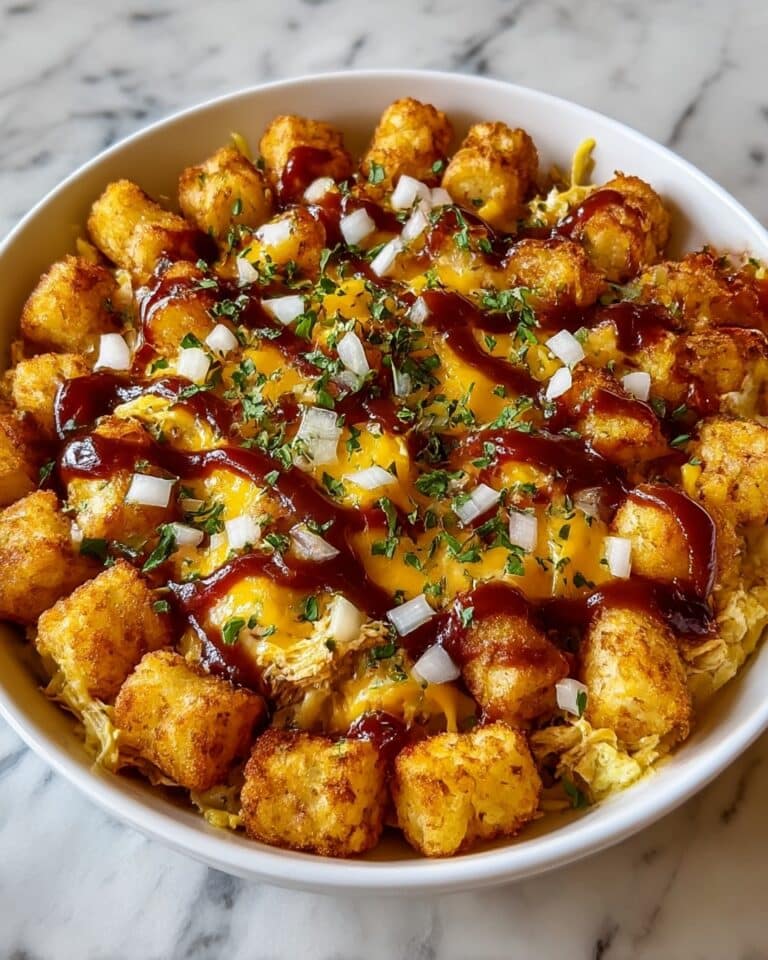 BBQ Chicken Tater Tot Casserole Recipe