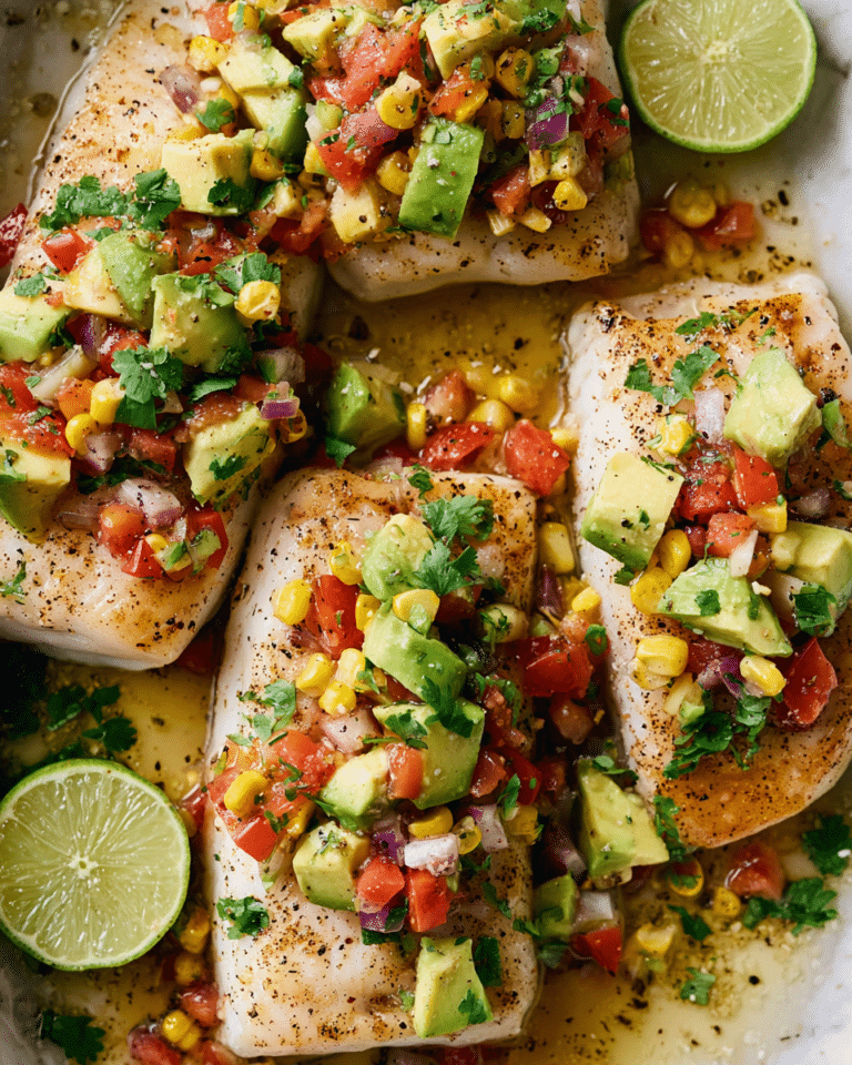 Brown Butter Lime Mahi Mahi with Avocado Salsa Recipe