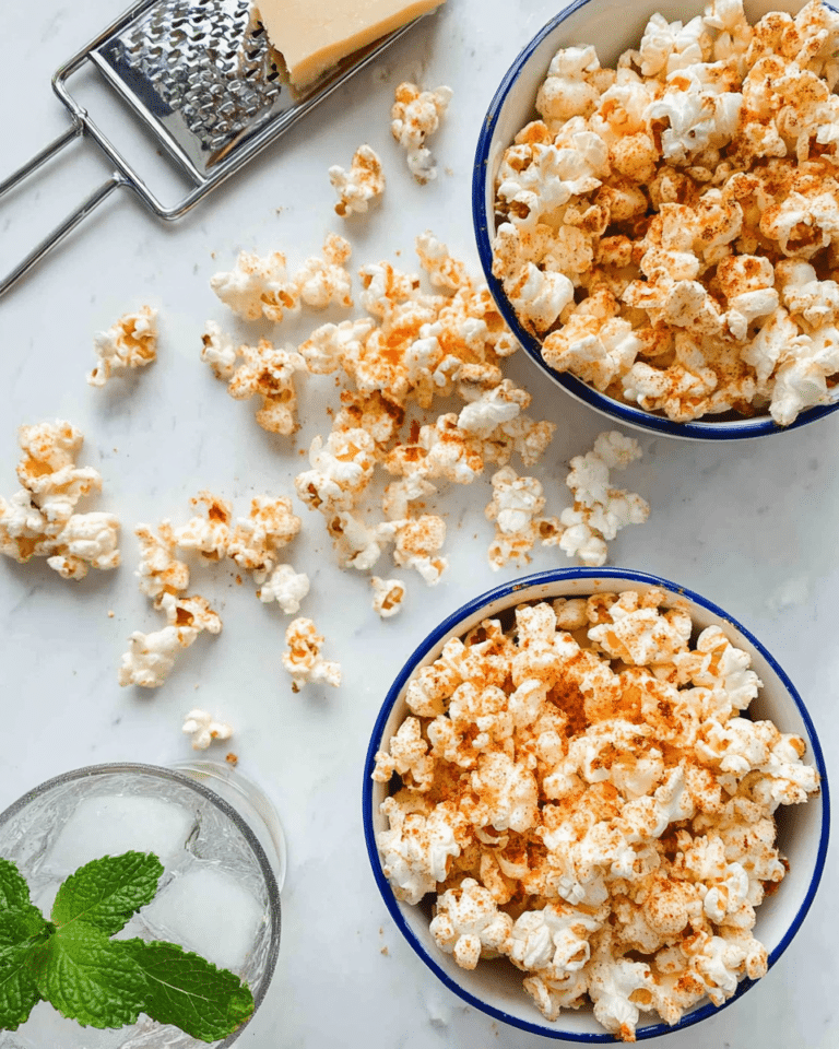 Spicy Parmesan Party Popcorn Recipe