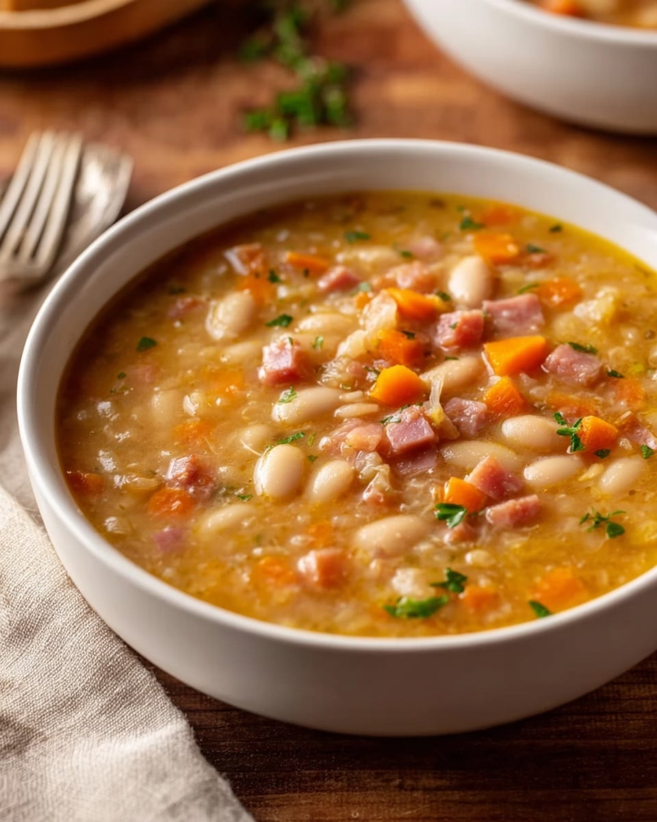 Easy Ham and Bean Soup Recipe - Recipe Image
