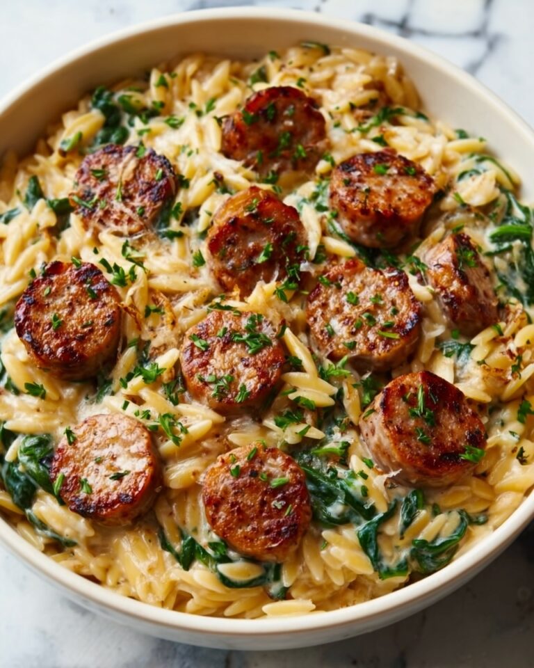 Creamy Chicken Sausage Orzo Recipe