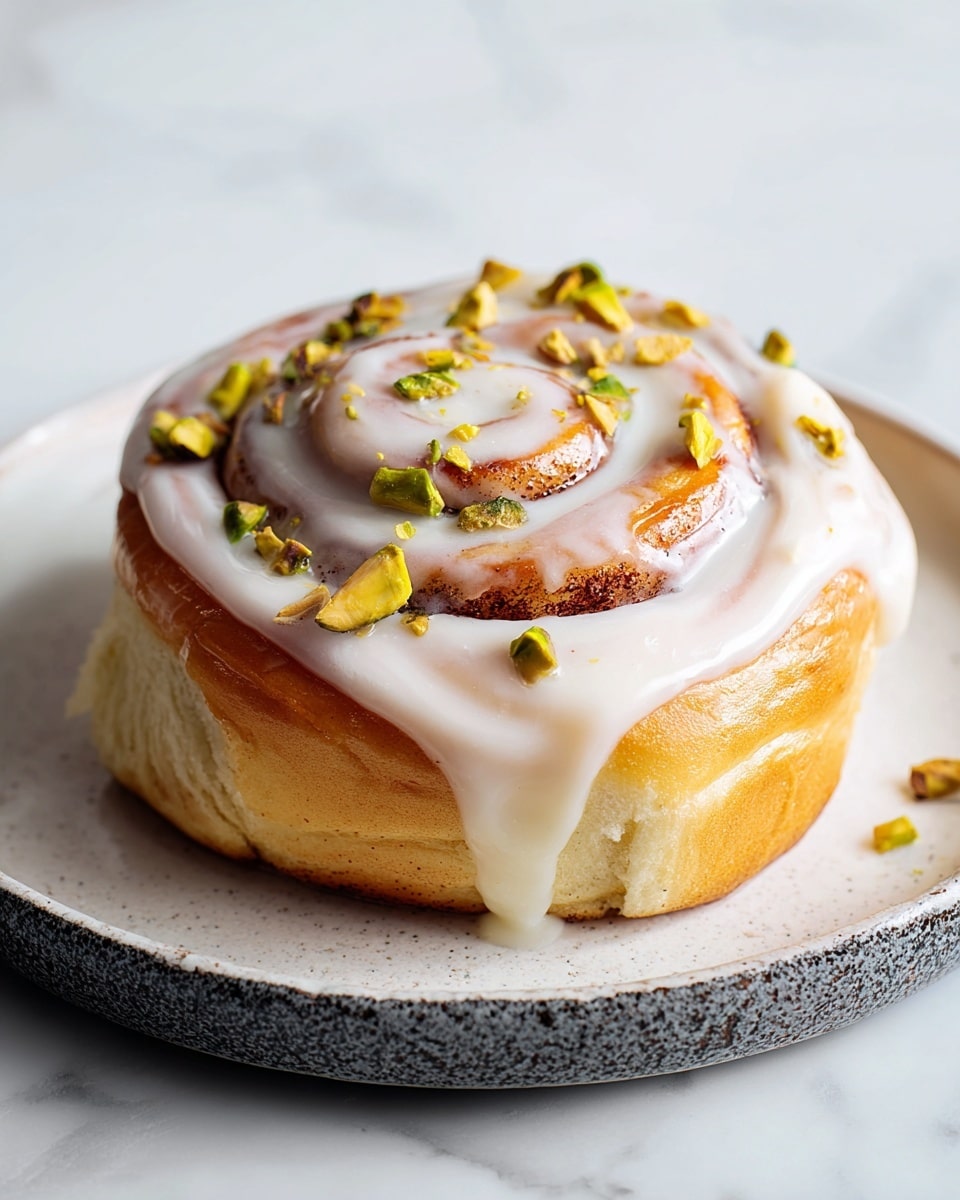 Small Batch Pistachio Cream Cinnamon Rolls Recipe - Recipe Image