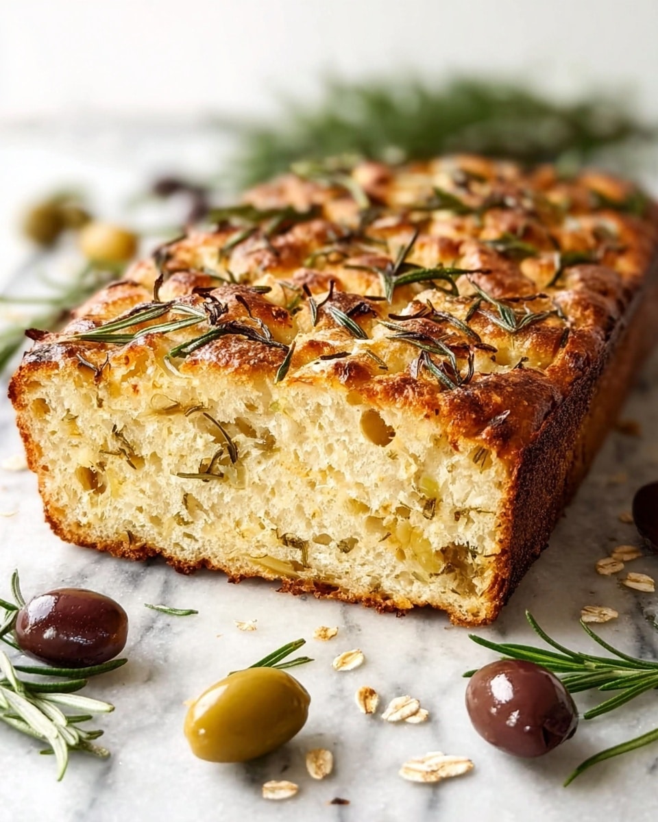 Keto Olive and Rosemary Bread Recipe - Recipe Image