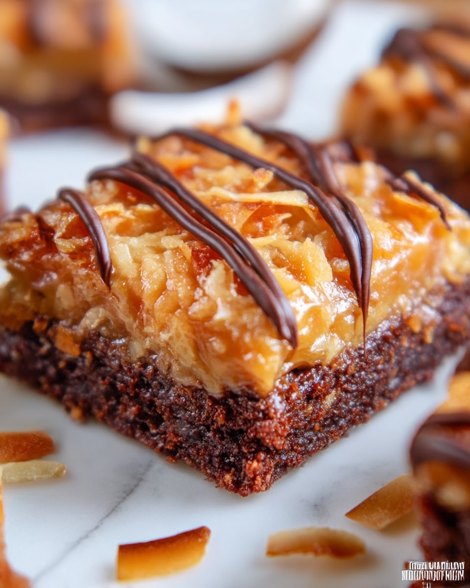 Easy Samoa Brownies Recipe - Recipe Image
