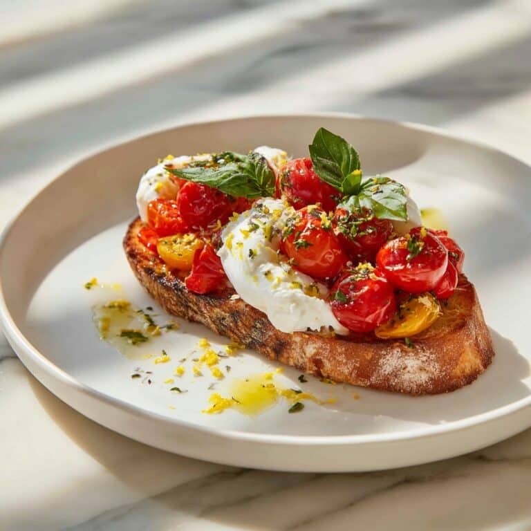 Roasted Strawberry Whipped Ricotta Toast Recipe