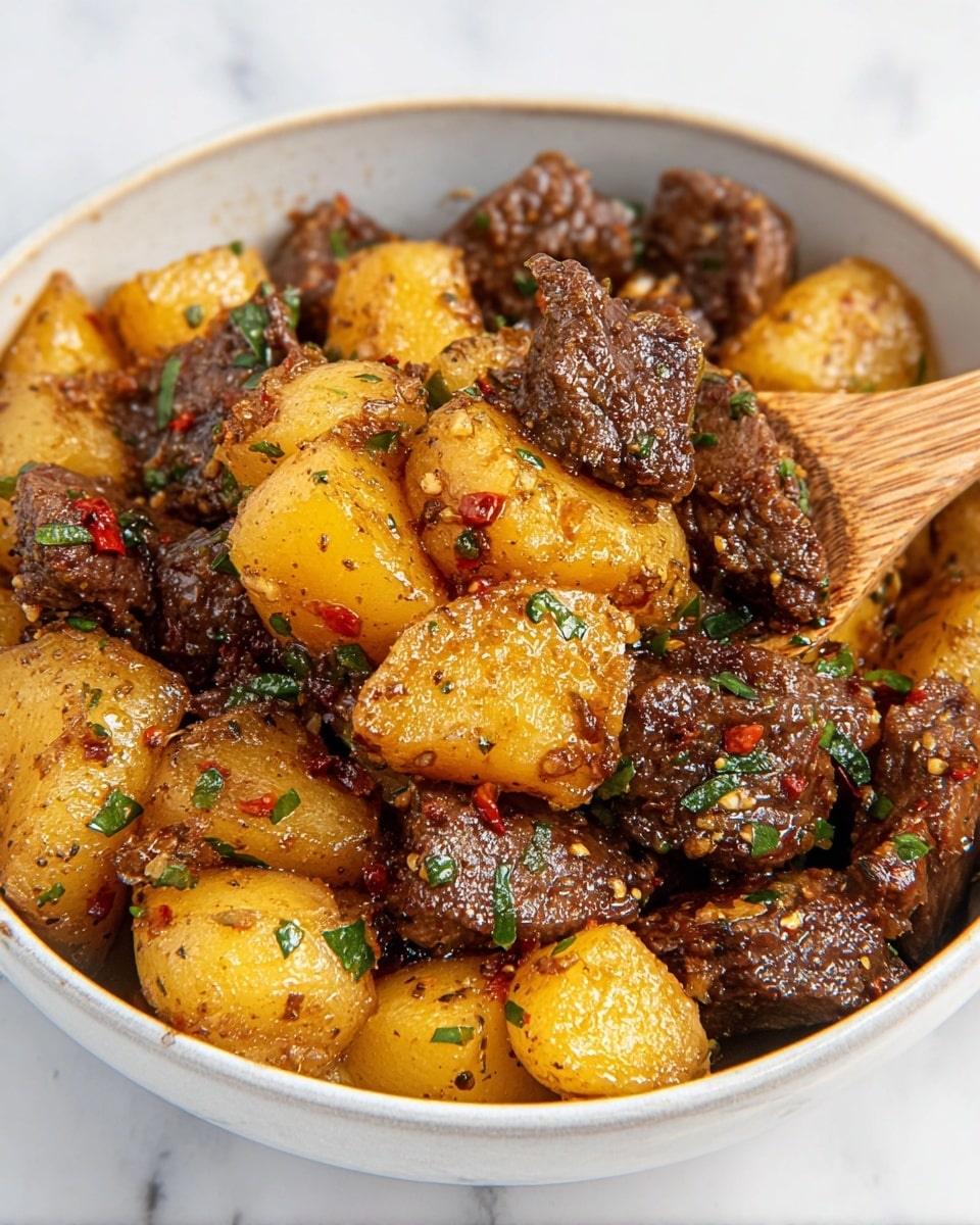 Garlic Butter Steak and Potatoes Recipe - Recipe Image