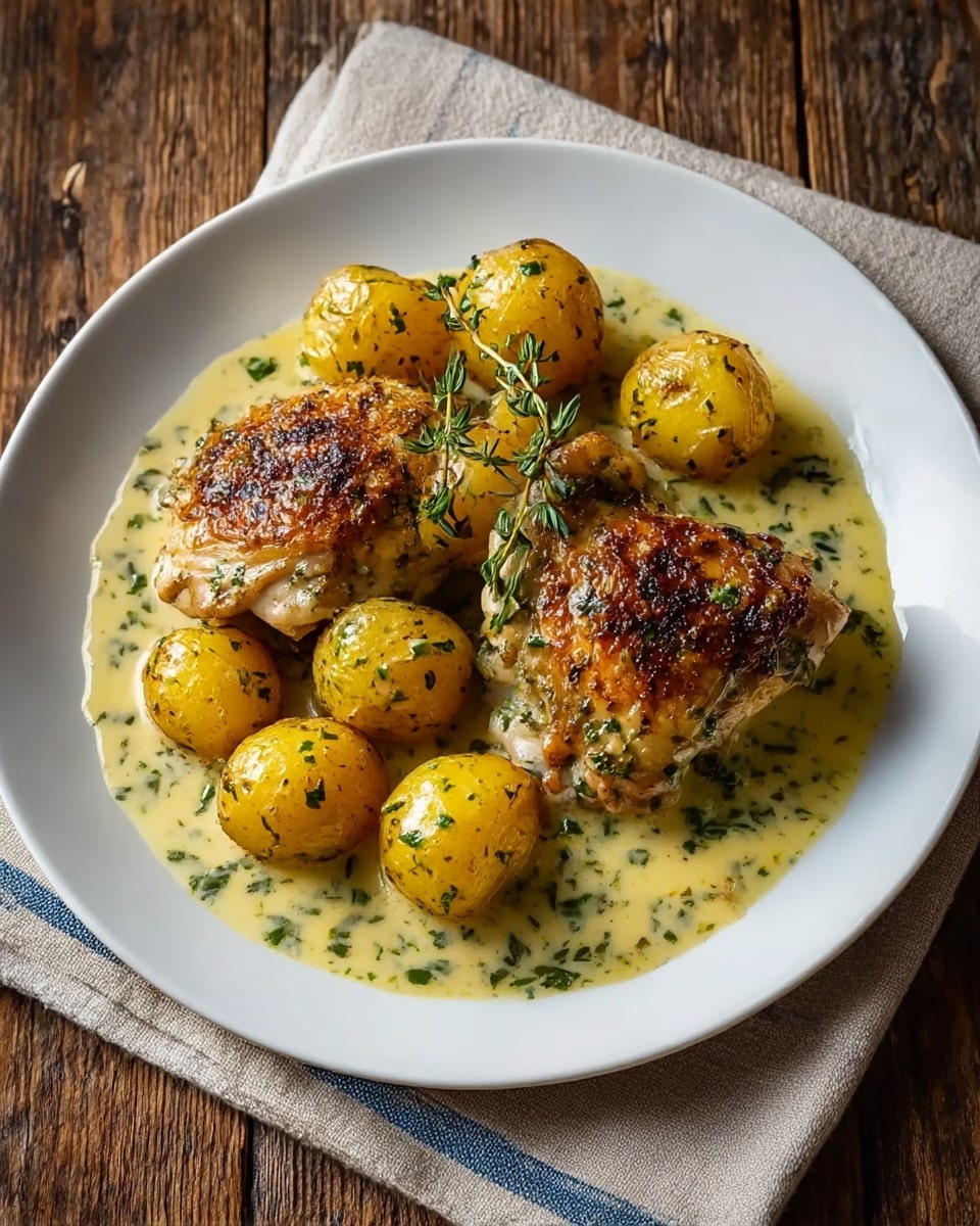 Garlic Parmesan Chicken and Potatoes Recipe - Recipe Image