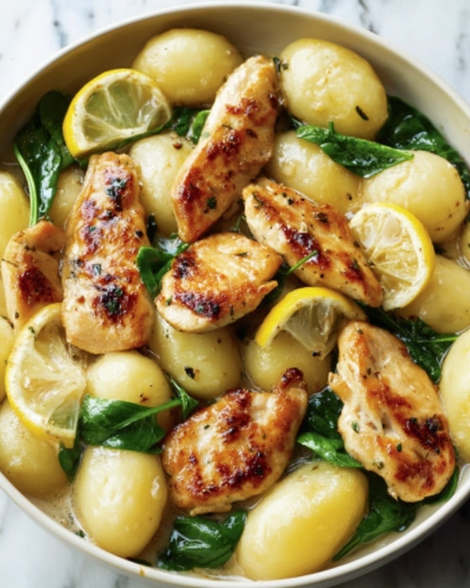Lemon Chicken Gnocchi Skillet Recipe - Recipe Image
