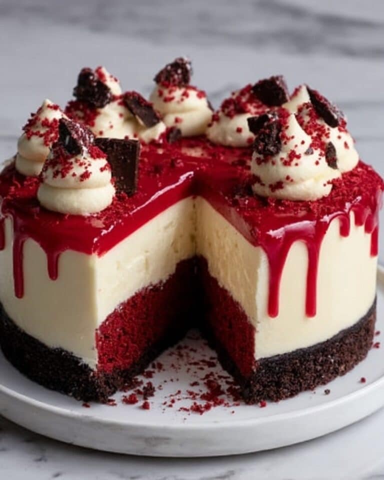 Decadent Red Velvet Cheesecake Layer Cake Recipe to Impress Recipe