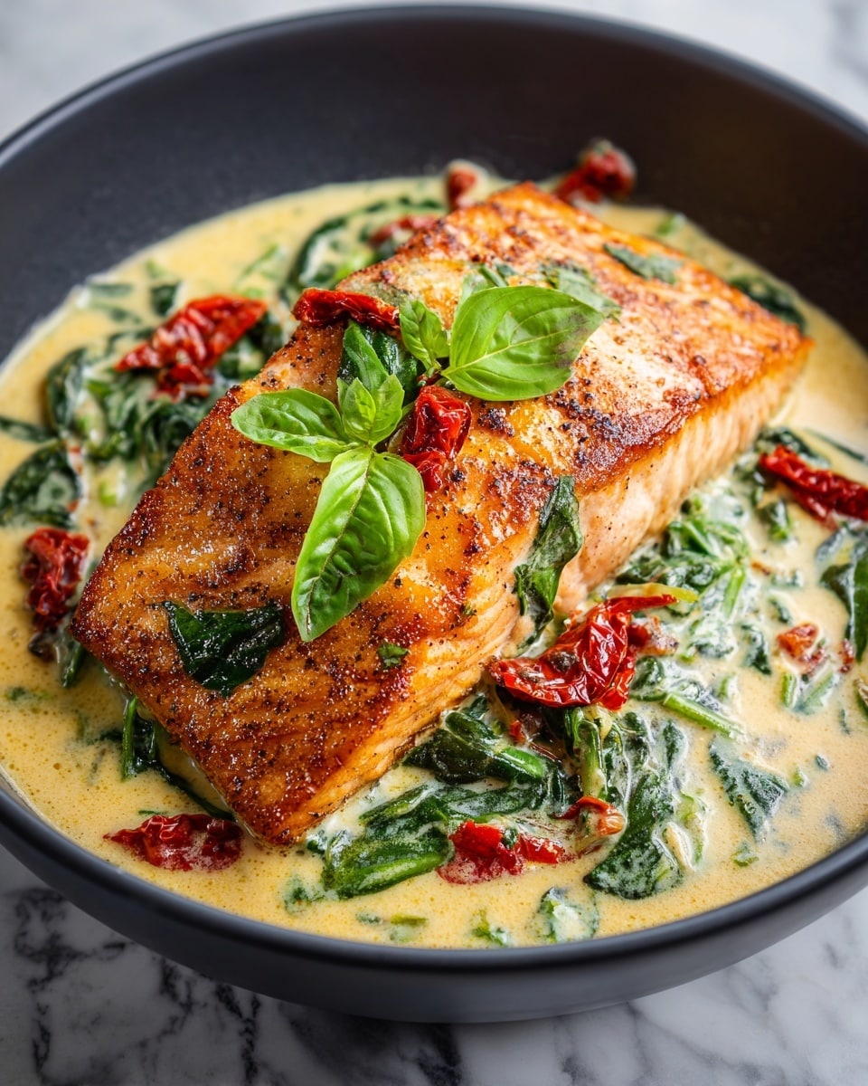 Creamy Tuscan Salmon Recipe - Recipe Image