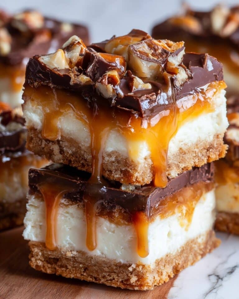 Butterfinger Caramel Cheesecake Bars Recipe