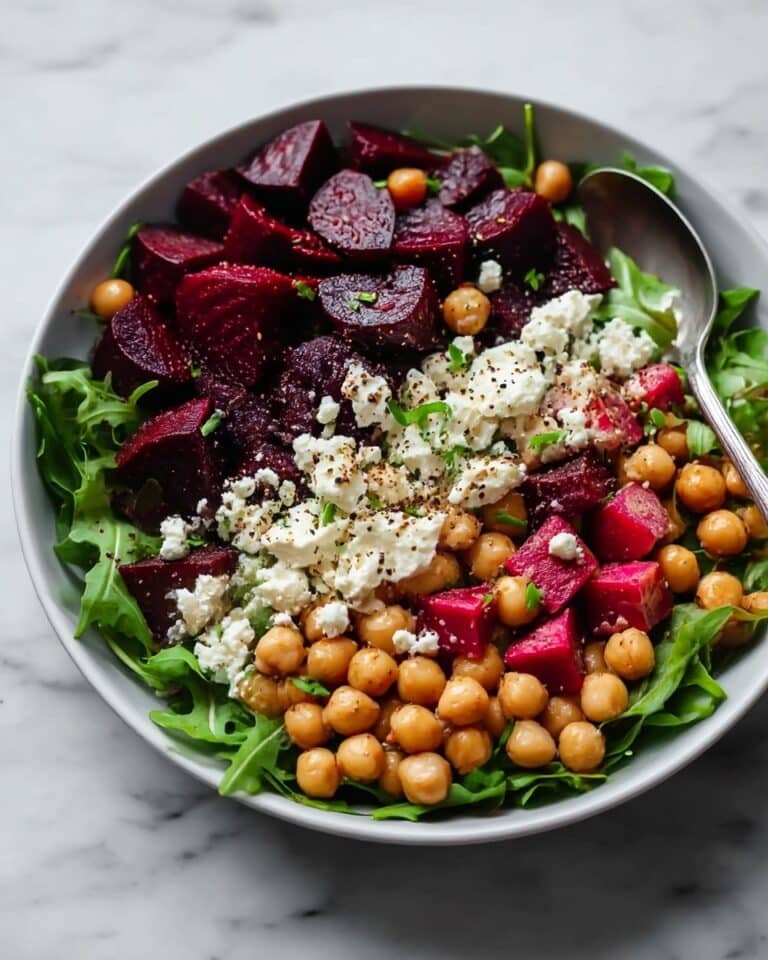 Roasted Beet and Chickpea Salad with Feta and Fresh Herbs Recipe