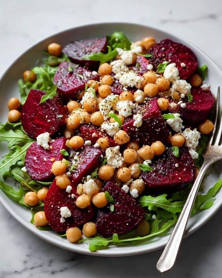 Roasted Beet and Chickpea Salad with Feta and Fresh Herbs Recipe