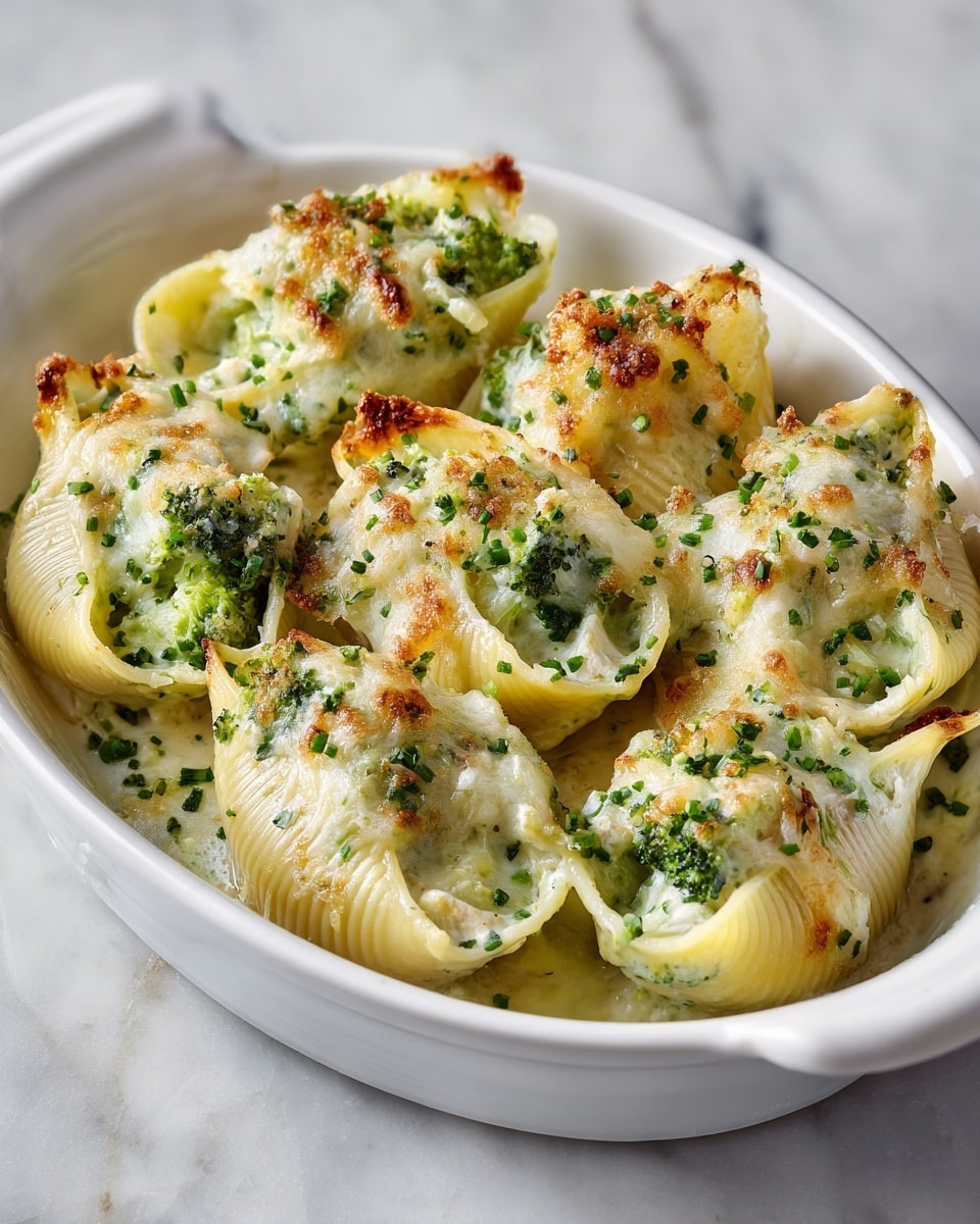 Chicken & Broccoli Stuffed Shells Recipe - Recipe Image
