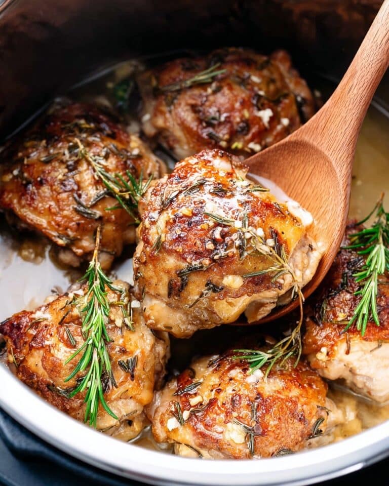 Instant Pot Chicken Thighs in Garlic Butter Sauce Recipe
