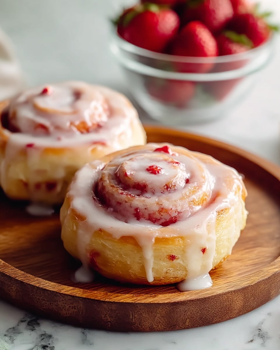 Strawberry Cinnamon Rolls Recipe - Recipe Image