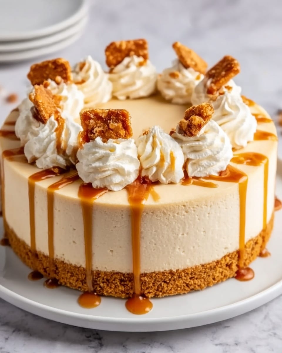 No-Bake Biscoff Cheesecake Recipe - Recipe Image
